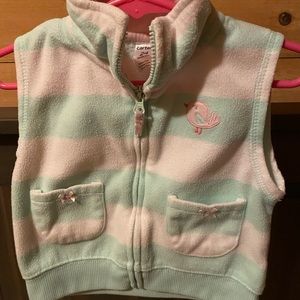 Carters 24M Girls Zipper Fleece Vest